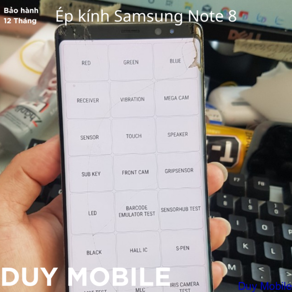 Ép kính Samsung Note 8