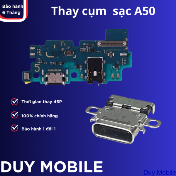 Thay Chân Sạc / Cụm Sạc Samsung A50-A50S