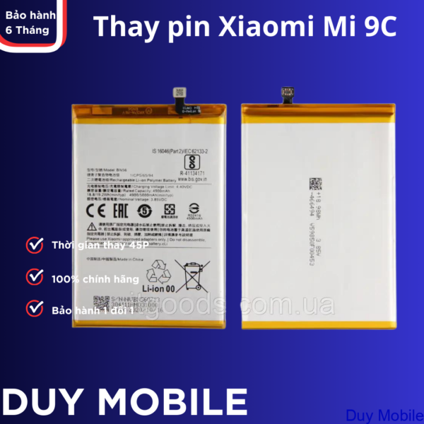 Thay pin Xiaomi Redmi 9C