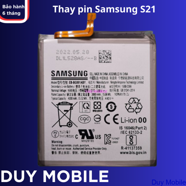 Thay pin Samsung Galaxy s21