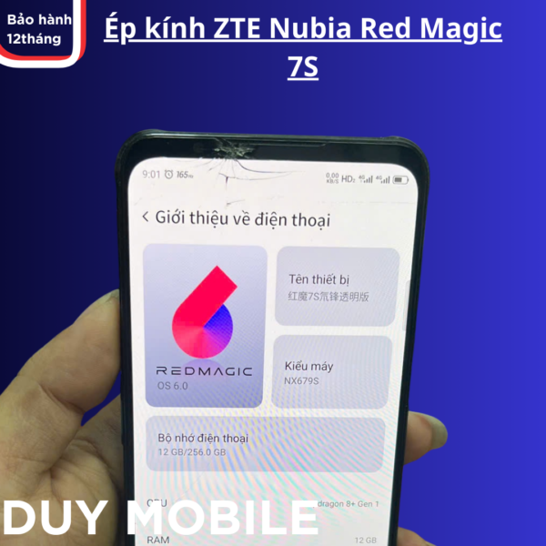 Thay mặt kính / Ép kính ZTE Nubia Red Magic 7S