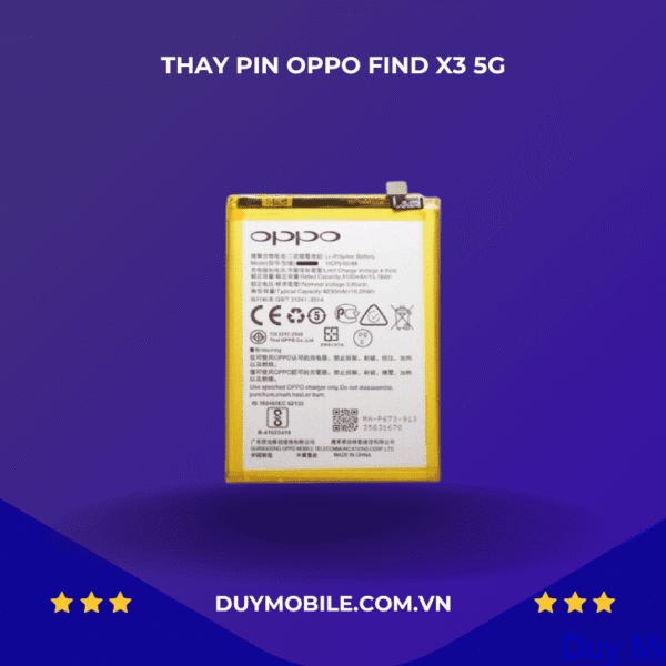 Thay Pin điện thoại Oppo Find X3 5G