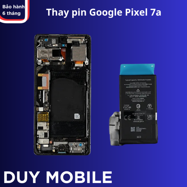 Thay pin Google Pixel 7a chính hãng lấy liền