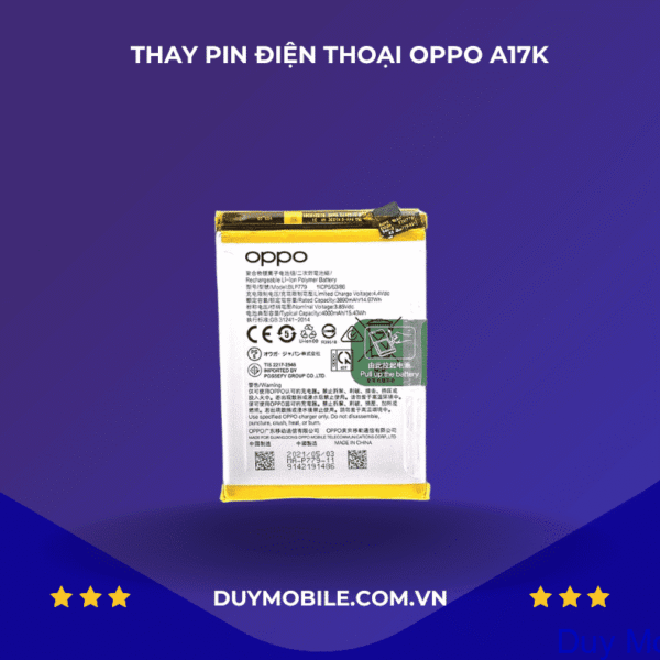 Thay Pin OPPO A17K