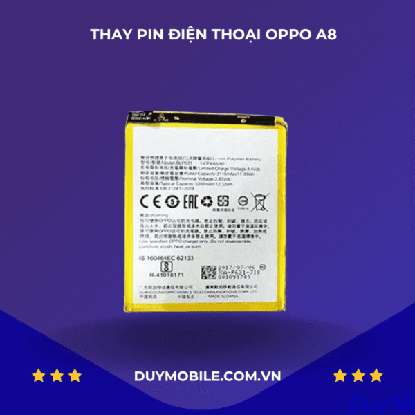 Thay Pin OPPO A8