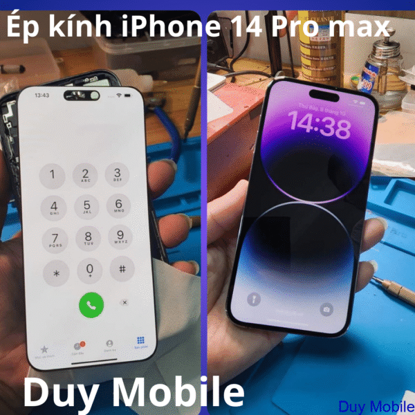 Thay mặt kính-Ép kính iPhone 14 Pro Max