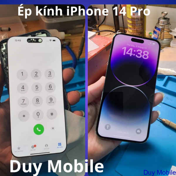 Thay mặt kính-Ép kính iPhone 14 Pro