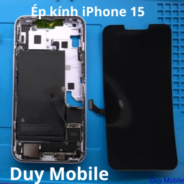 Thay mặt kính-Ép kính iPhone 15