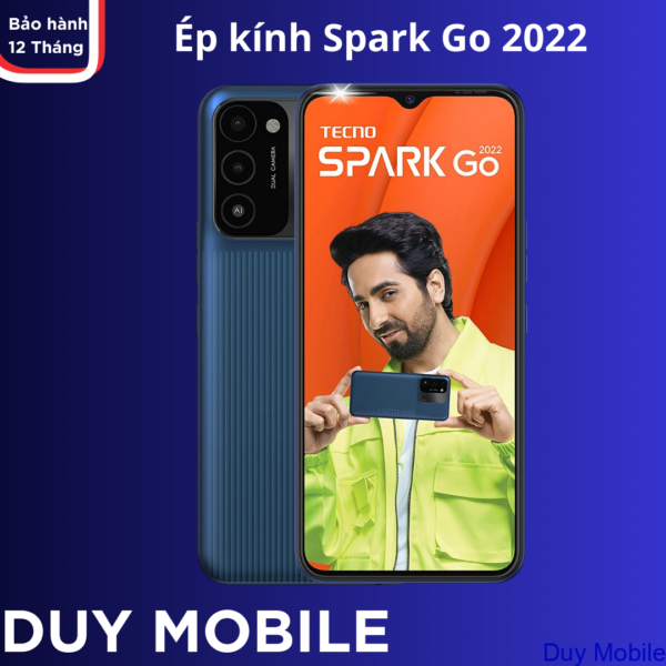 Ép kính Tecno Spark Go 2022