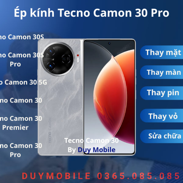Ép kính Tecno Camon 30 Pro