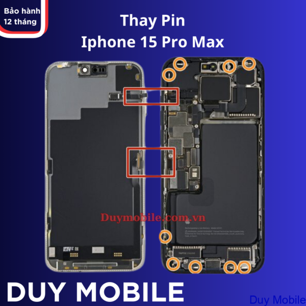 Thay Pin Điện Thoại Iphone 15 Pro Max