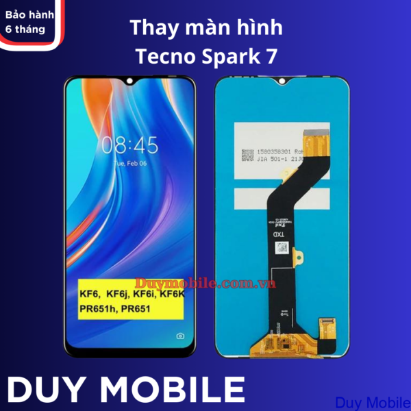 Thay màn hình Tecno Spark 7