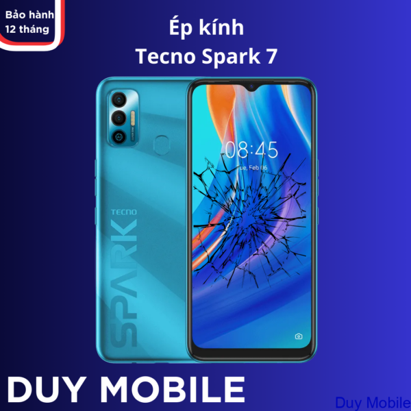 Ép kính Tecno Spark 7