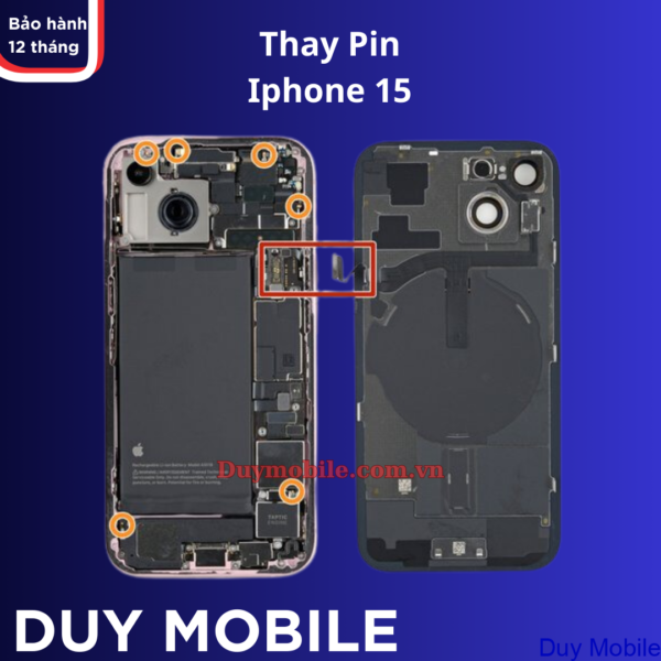 Thay Pin Điện Thoại Iphone 15