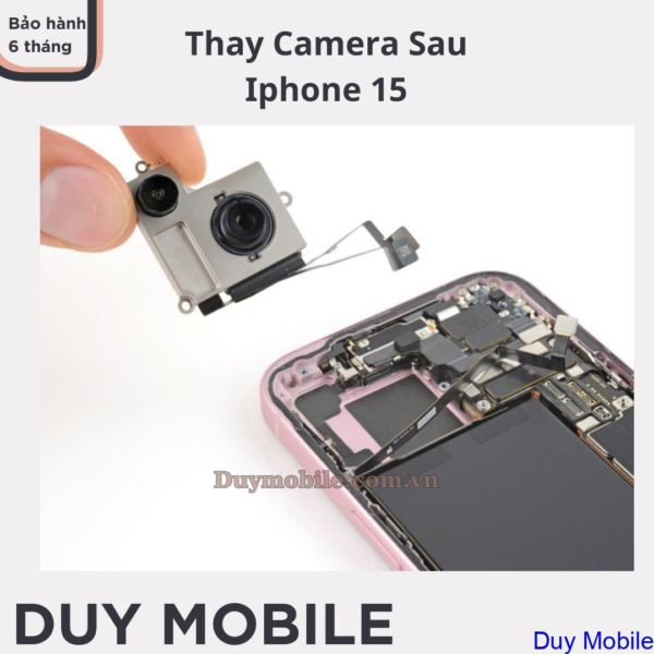 Thay Camera sau Iphone 15