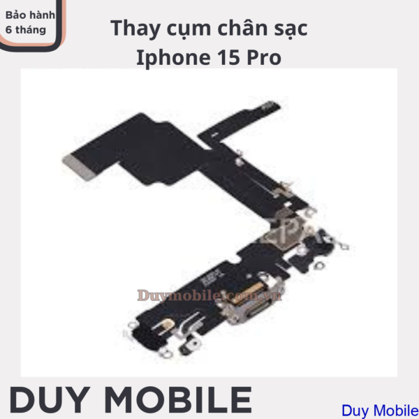 Thay cụm chân sạc Iphone 15 Pro