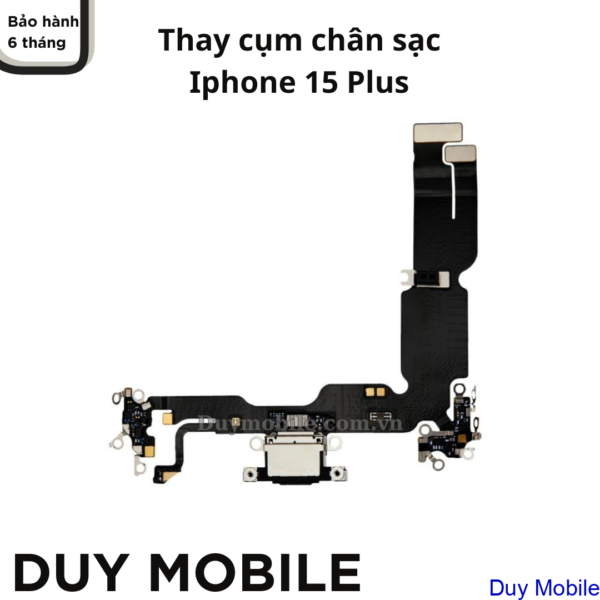 Thay cụm chân sạc Iphone 15 Plus