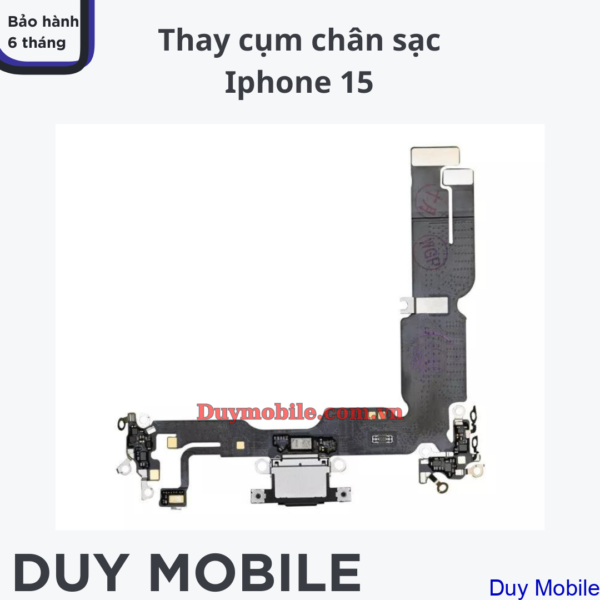 Thay cụm chân sạc Iphone 15