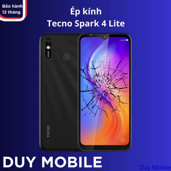 Ép kính Tecno Spark 4 Lite