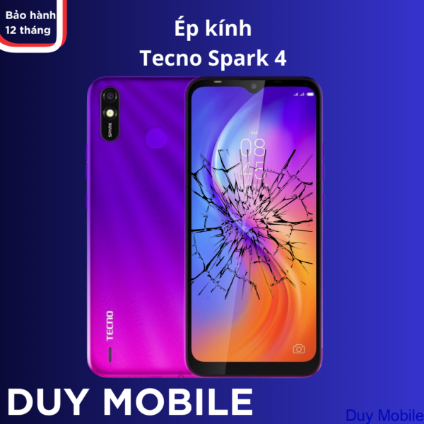 Ép kính Tecno Spark 4