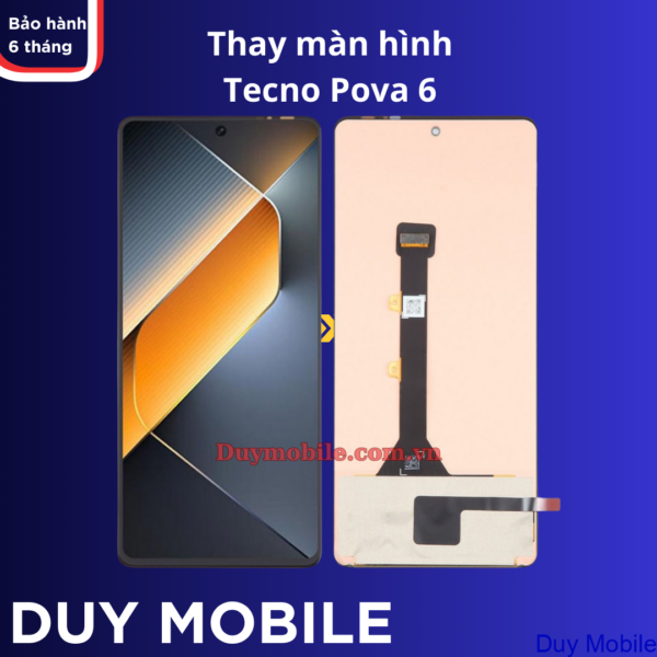 Thay màn hình Tecno Pova 6