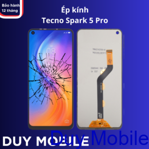 Ép kính tecno spark 5 pro