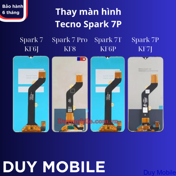 Thay màn hình Tecno Spark 7P