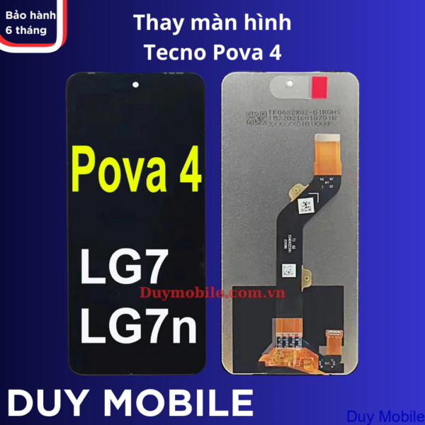 Thay màn hình Tecno Pova 4