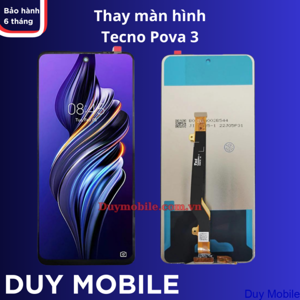 Thay màn hình Tecno Pova 3