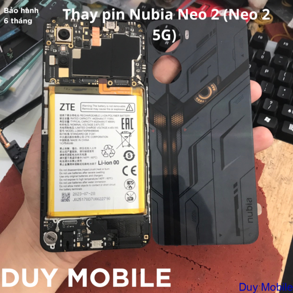 Thay pin Nubia Neo 2 5G