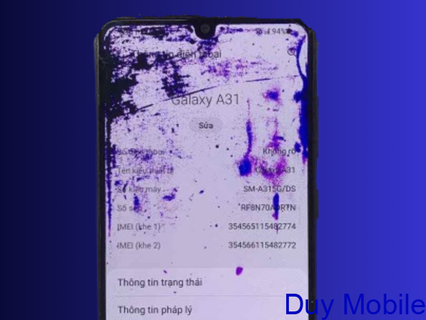 Thay màn hình Samsung Galaxy A31