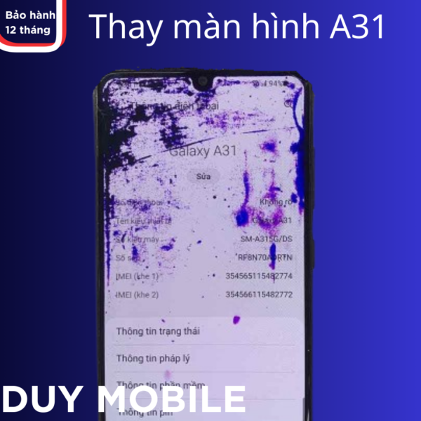 Thay màn hình Samsung Galaxy A31