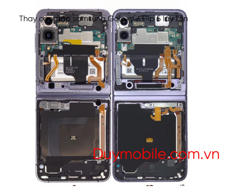 Thay cap gap samsung Galaxy Z Flip 5 cho lay 1