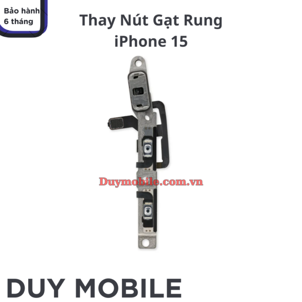Thay Nút Gạt Rung iPhone 15