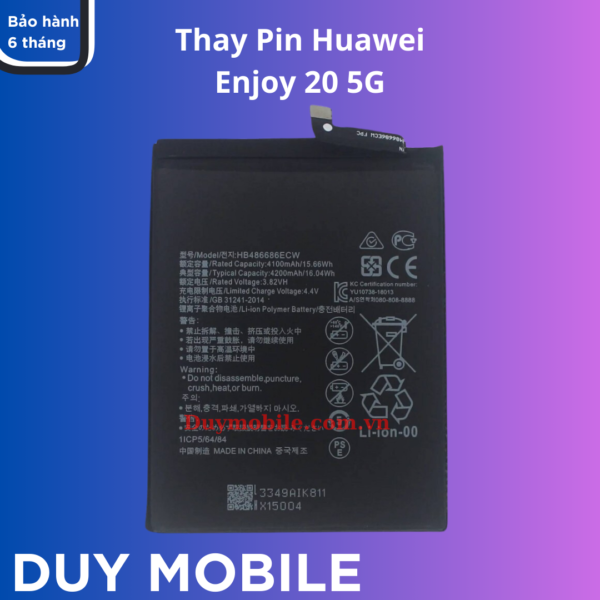 Thay Pin Huawei Enjoy 20 5G