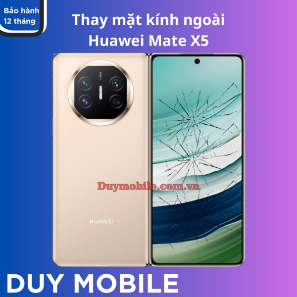 Thay mặt kính ngoài Huawei Mate X5