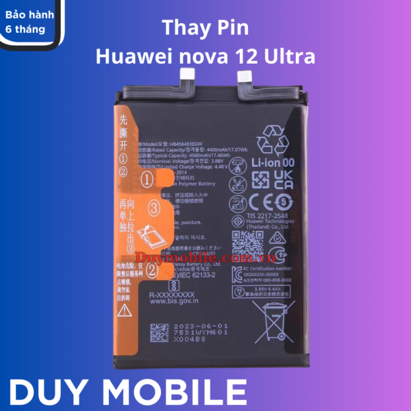 Thay Pin Huawei nova 12 Ultra
