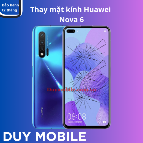 Ép kính Huawei Nova 6 lấy liền