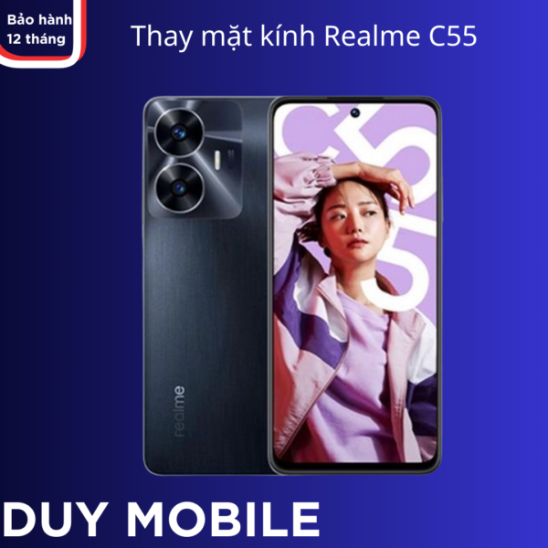 Thay mặt kính Realme C55