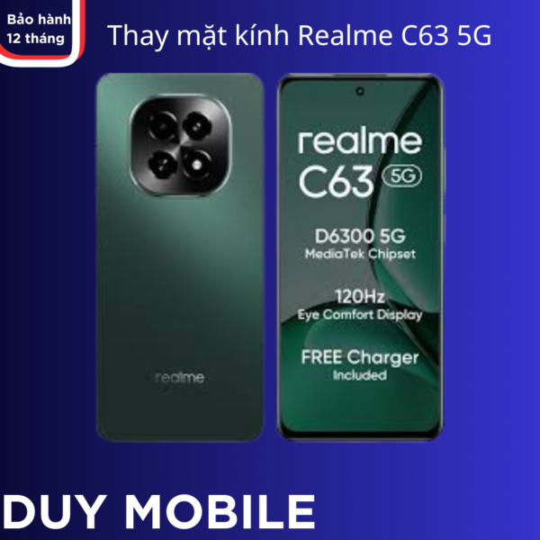 Thay mặt kính Realme C63 5G