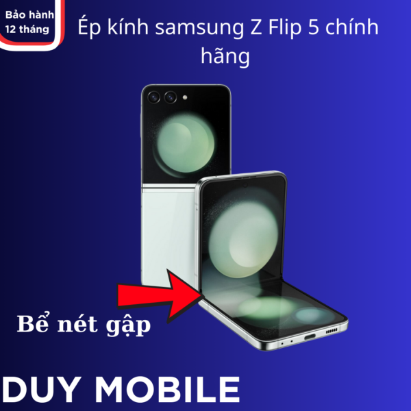 Ép kính samsung Z Flip 5 chính hãng