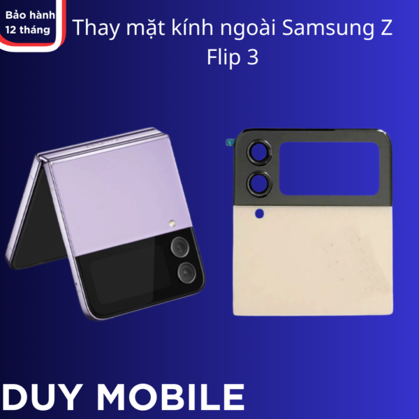 Thay mặt kính ngoài Samsung Z Flip 3