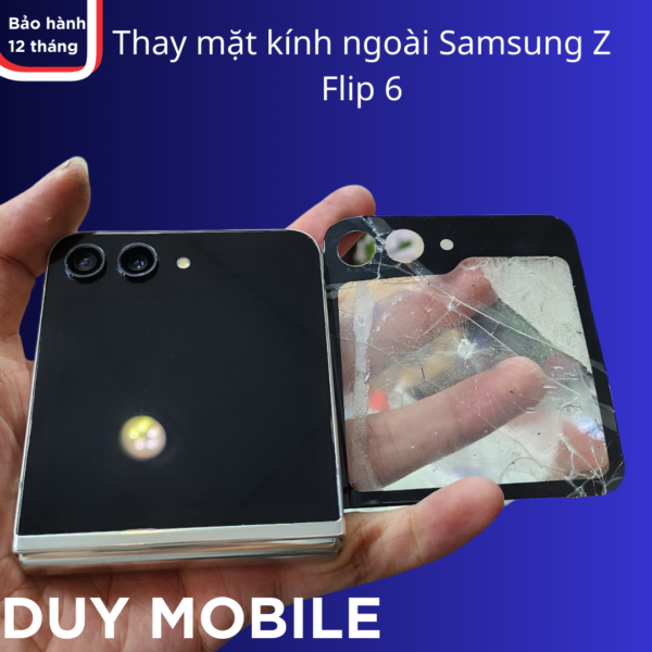 Thay mặt kính ngoài Samsung Z Flip 6