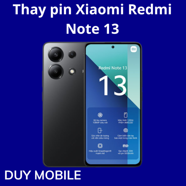 Thay pin Xiaomi Redmi Note 13