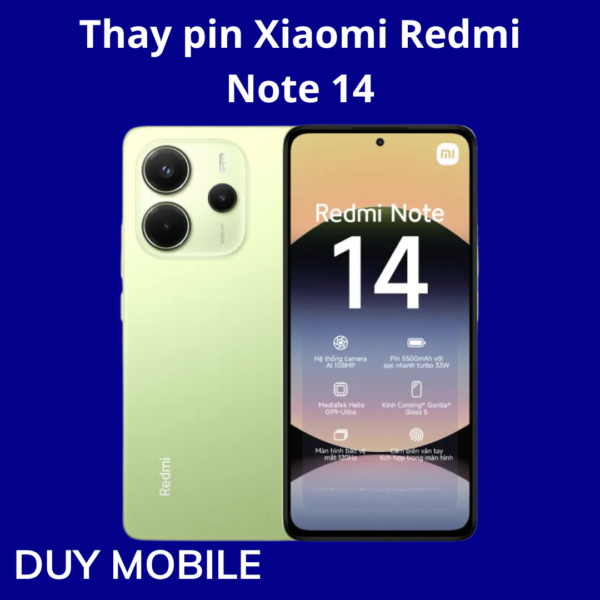 Thay pin Xiaomi Redmi Note 14