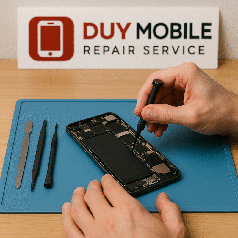 Ép kính điện thoại lấy liền tại thủ đức duy mobile