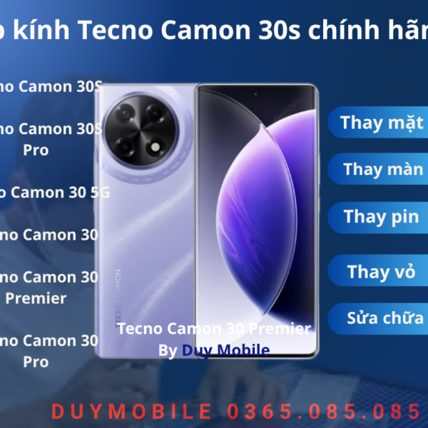 Ép kính Tecno Camon 30s chính hãng