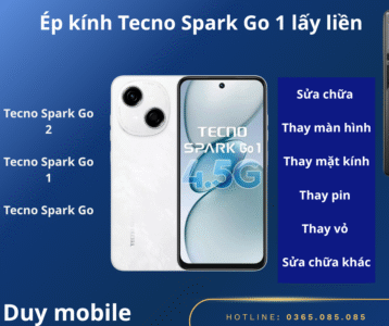 Giới thiệu ép kính Tecno Spark Go 1 tại Duy Mobile