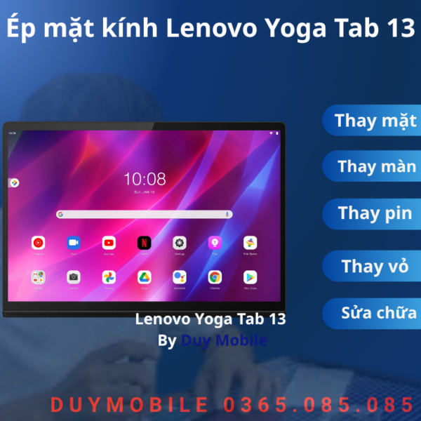 Ép mặt kính Lenovo Yoga Tab 13