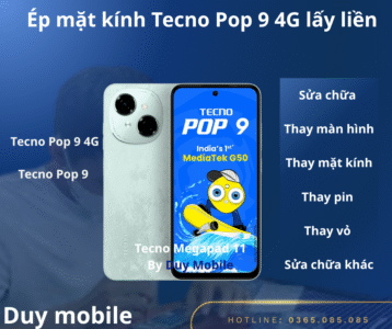 Giới Thiệu Mặt Kính Tecno Pop 9 4G Tại Duy Mobile
